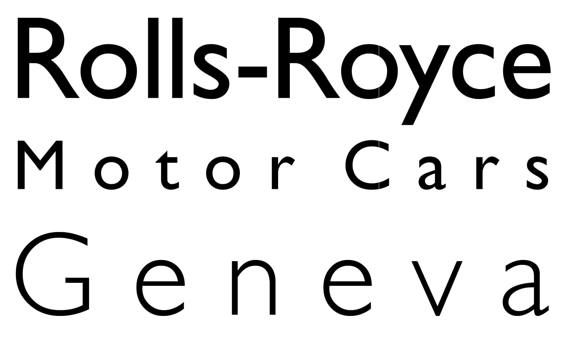 Rolls-Royce Motor Cars Geneva