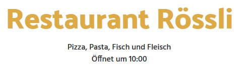 Restaurant Rössli
